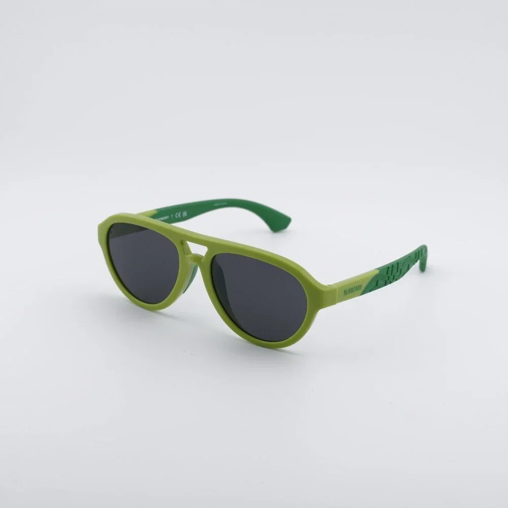 Burberry Kids JB4005U 418287 Sunglasses Green Aviator Frame, Grey Lenses