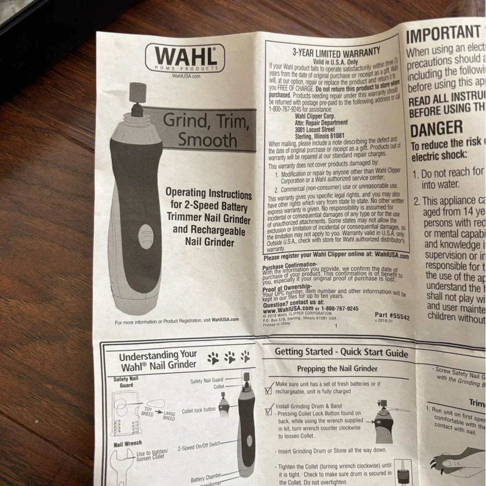 Wahl compact nail