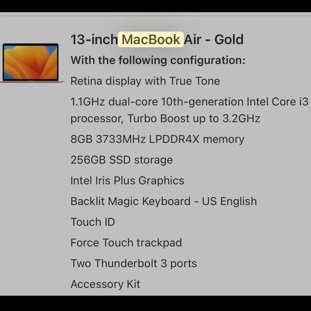 Apple sleek macbook