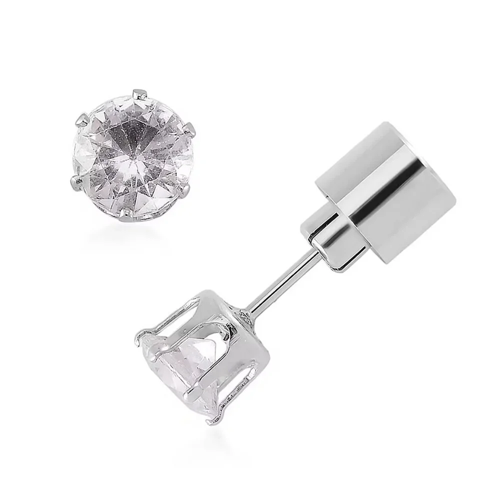 Light Up Earrings - Silvertone Austrian Crystal Stud Earrings 💡