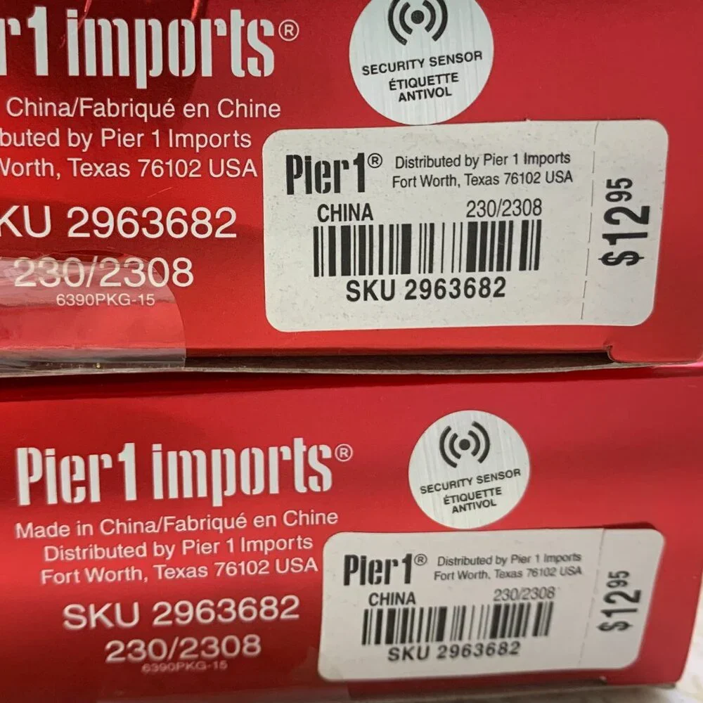 Pier 1 Red Glimmer Strings Flexible LED Lights SET OF 2 BOXES NWT