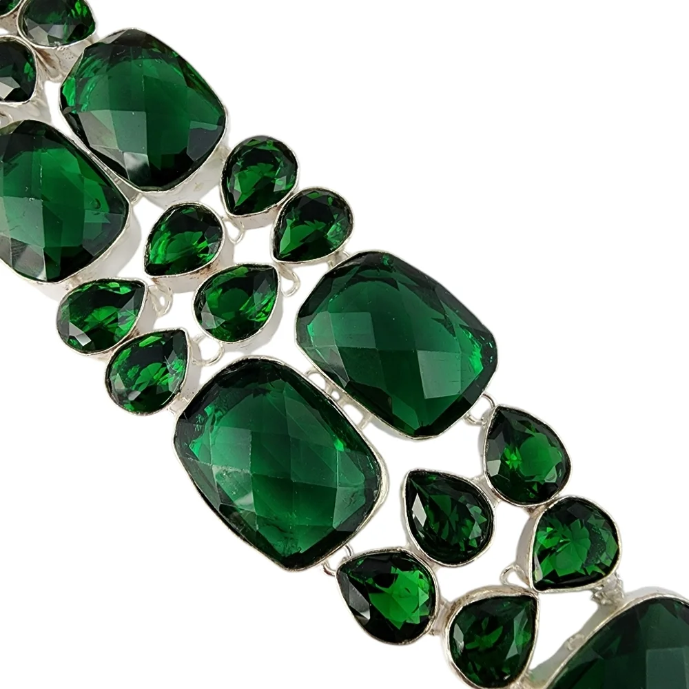 Artisan silver faceted