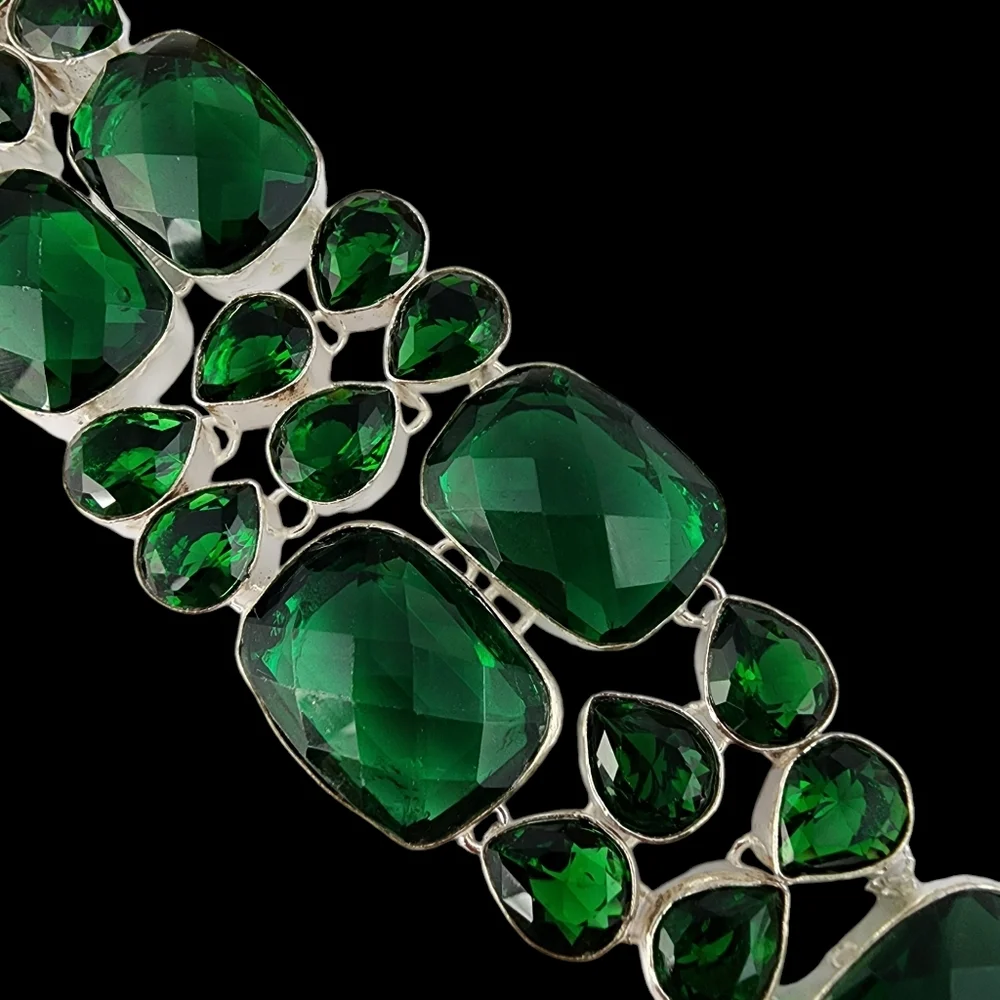 Artisan silver faceted
