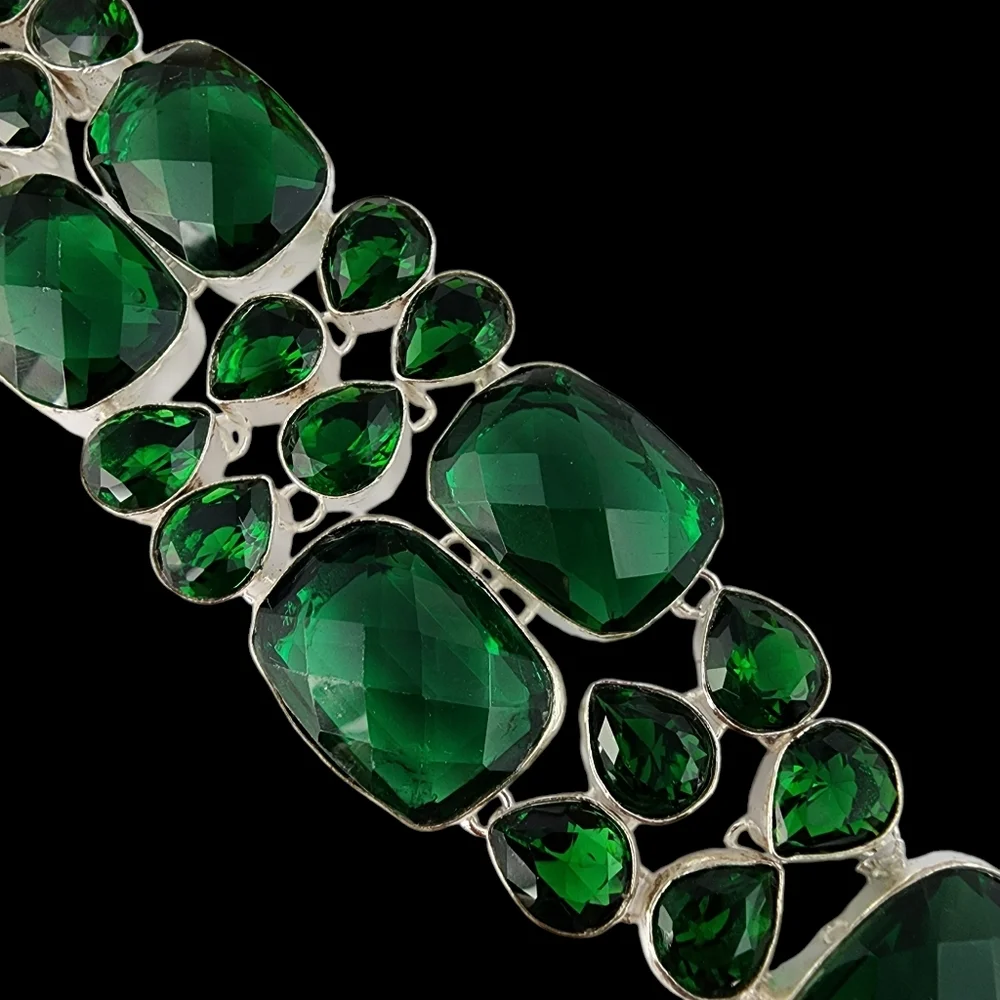 Artisan silver faceted