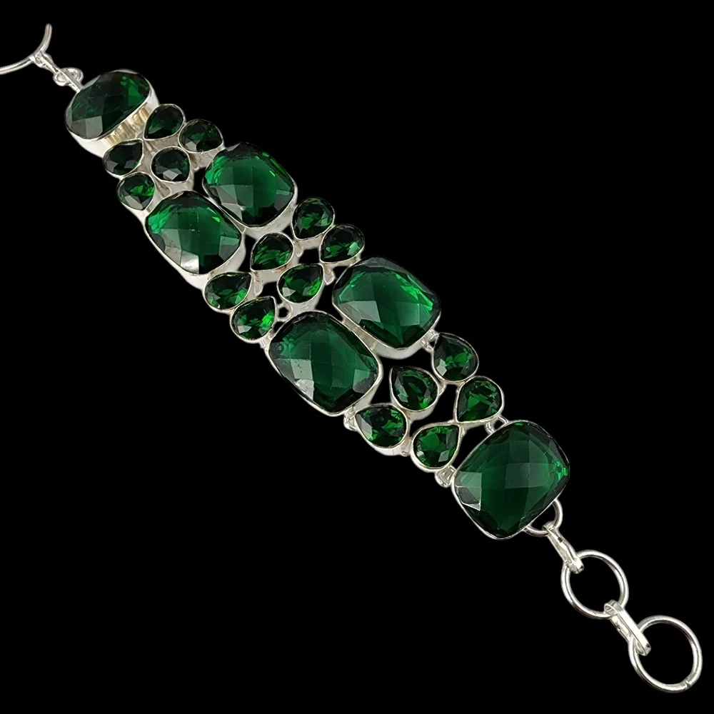 Artisan silver faceted