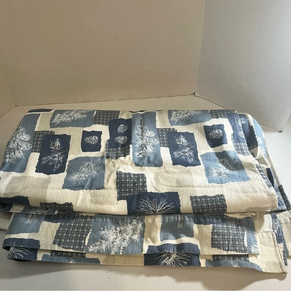 Flat full size sheet 100% cotton flannel made in Portugal
