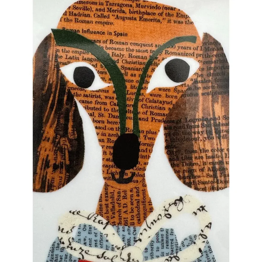 Denise Fiedler Pottery Barn Square Dachshund Trinket Dish