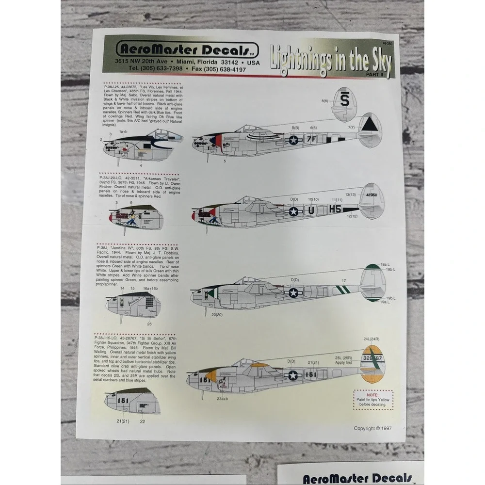 Aeromaster 48 lightnings