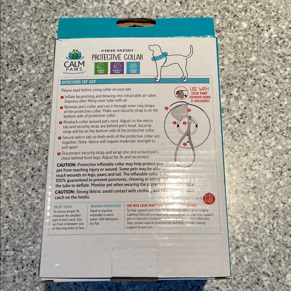 Calm Paws Premium Inflatable Colllar, medium