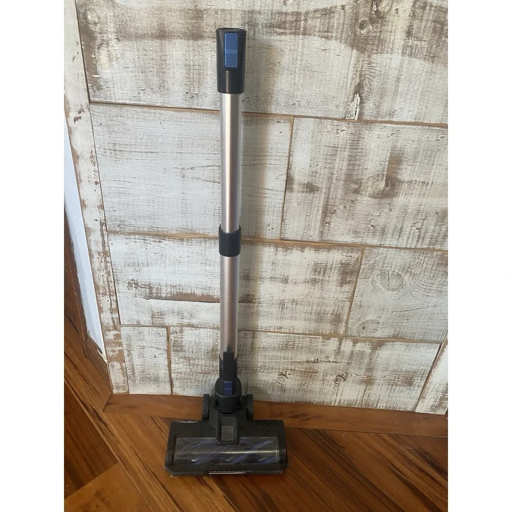 Cordless Vacuum Cleaner with Silver and Black Design
