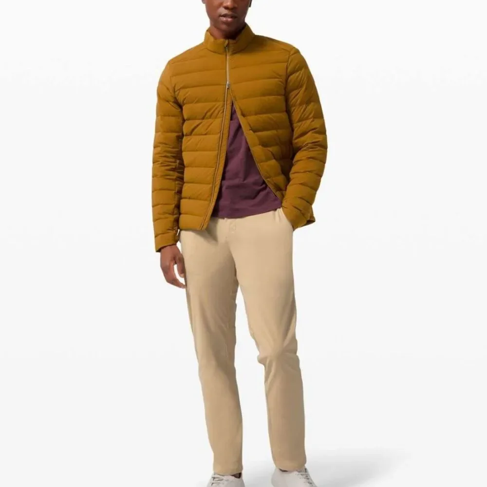 Lululemon Down Full Zip Puffer Jacket Brown XS