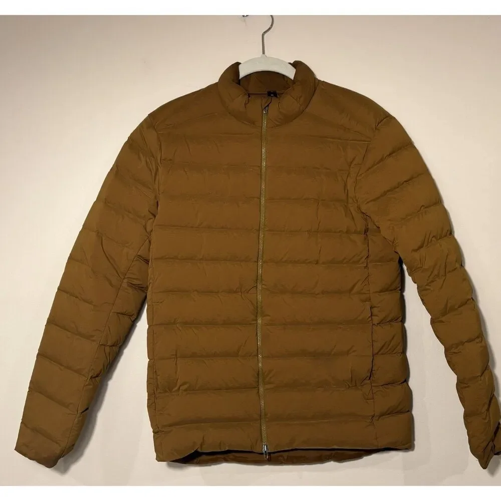 Lululemon Down Full Zip Puffer Jacket Brown XS