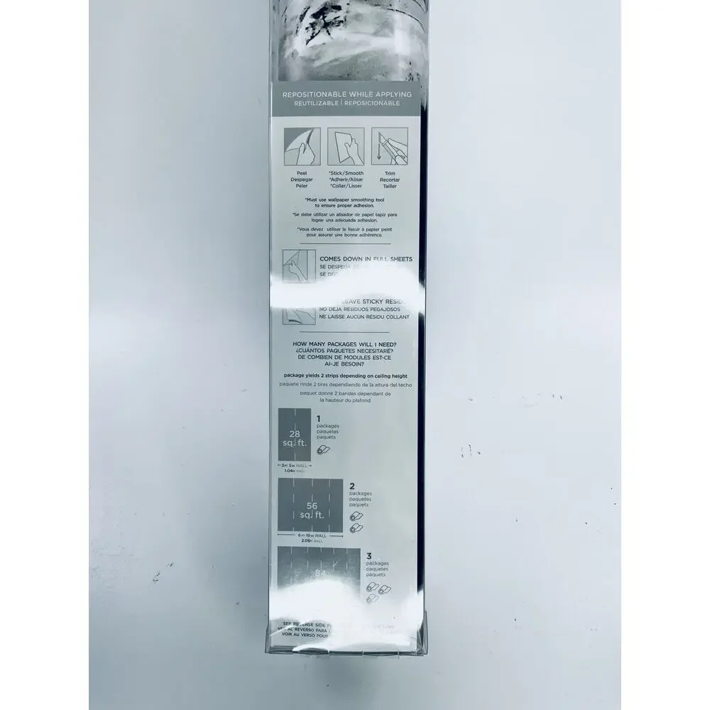 Wallpaper Driftwood Peel & Stick Removable Grey 1 NH3552 In Home