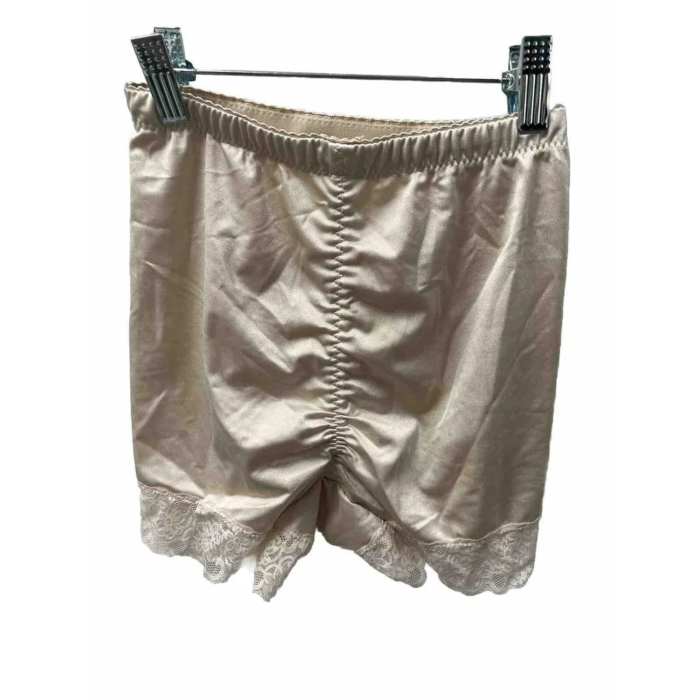 Rhonda Shear Panties Pin-Up Retro Ivory  Lace High Waist Size Small NWOT