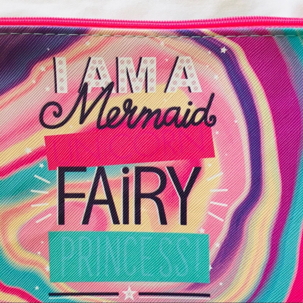 NWT MERMAID ZIP CASE , BANK , UNICORN PENS LIP GLOSS!