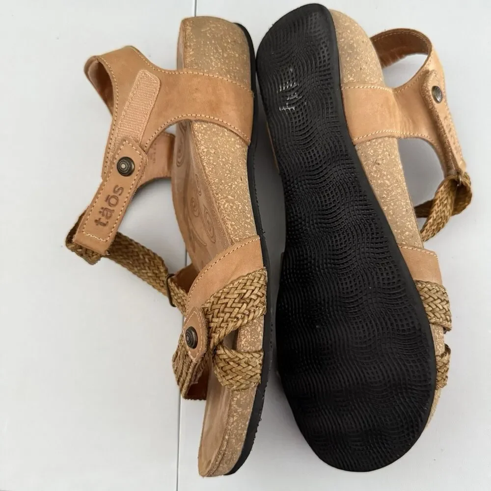 Taos Trulie Camel Sandals Womens US Size 10/10.5 EU 41