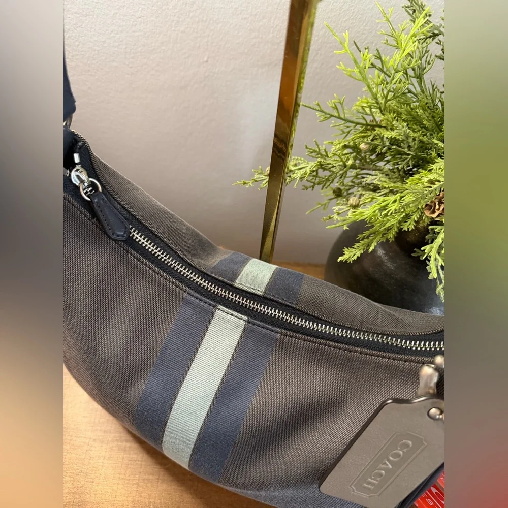 Coach Varsity Stripe Hobo Bag