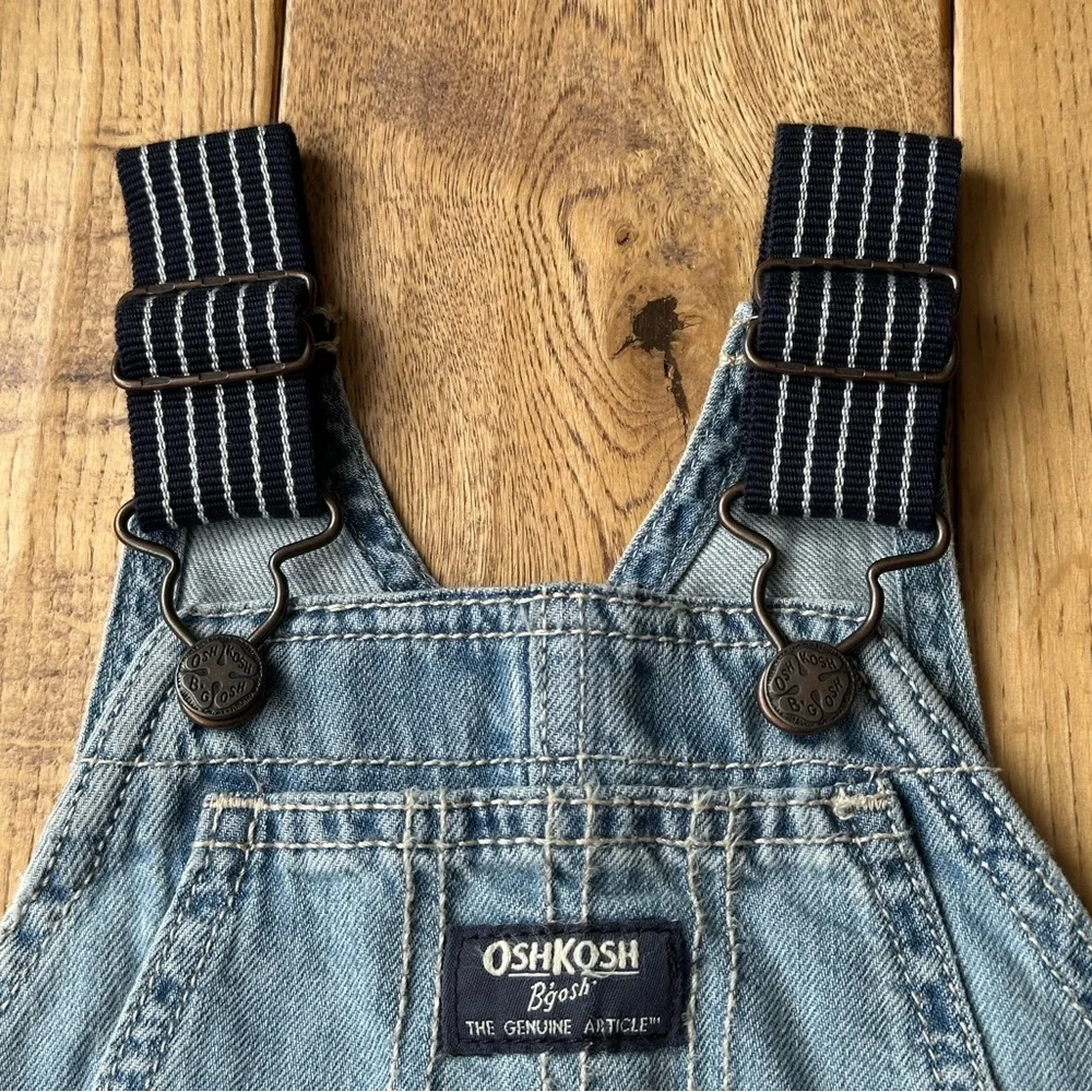 NEW OshKosh B'gosh Toddler Denim Shortalls size 9 Months
