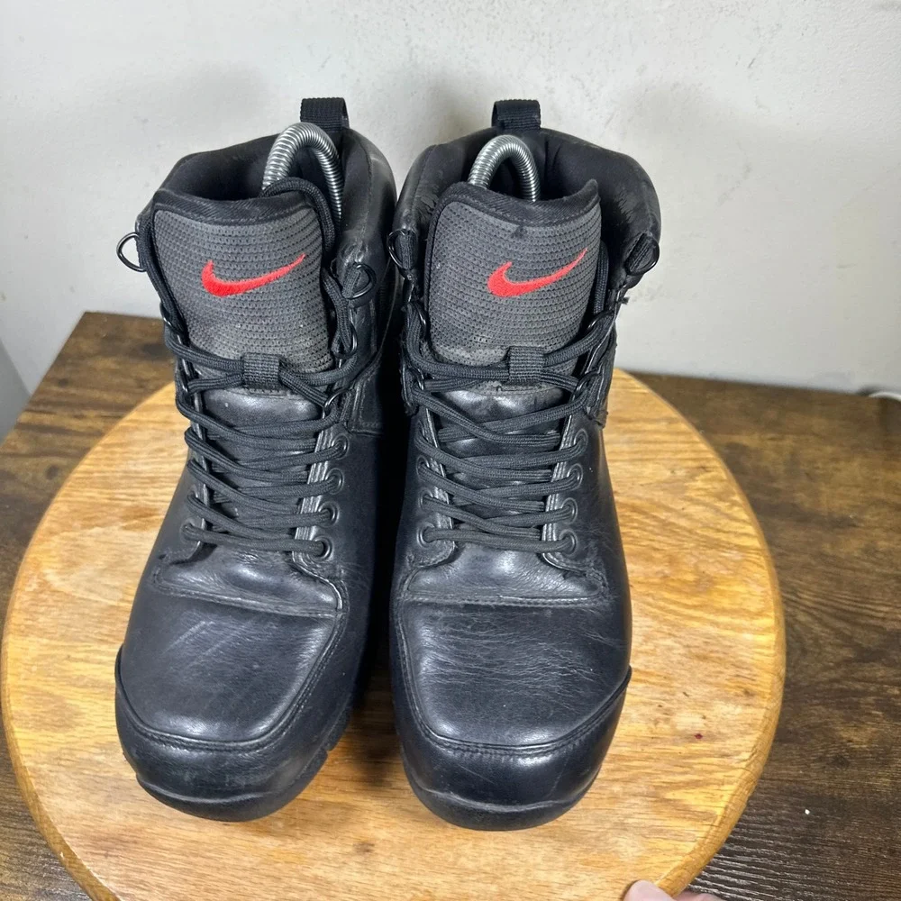 Nike Shox Neo Mens Black Leather Waterproof Hiking Boots Size 7 308659-016