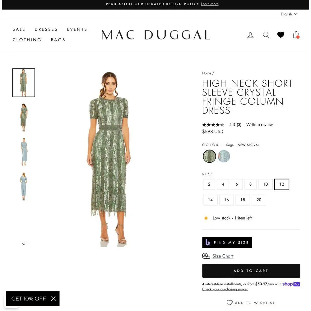 Mac Duggal mac duggal