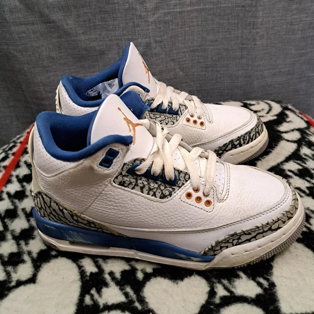 %Size 4Y Nike Air Jordan 3 Wizards GS AJ7