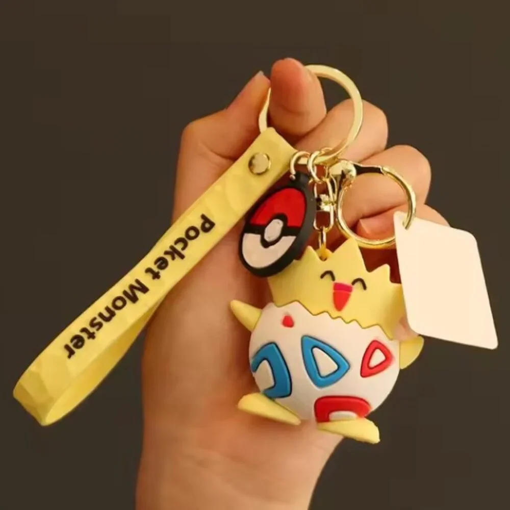 Togepi Pokémon Silicone Keychain Wrist Strap Charm