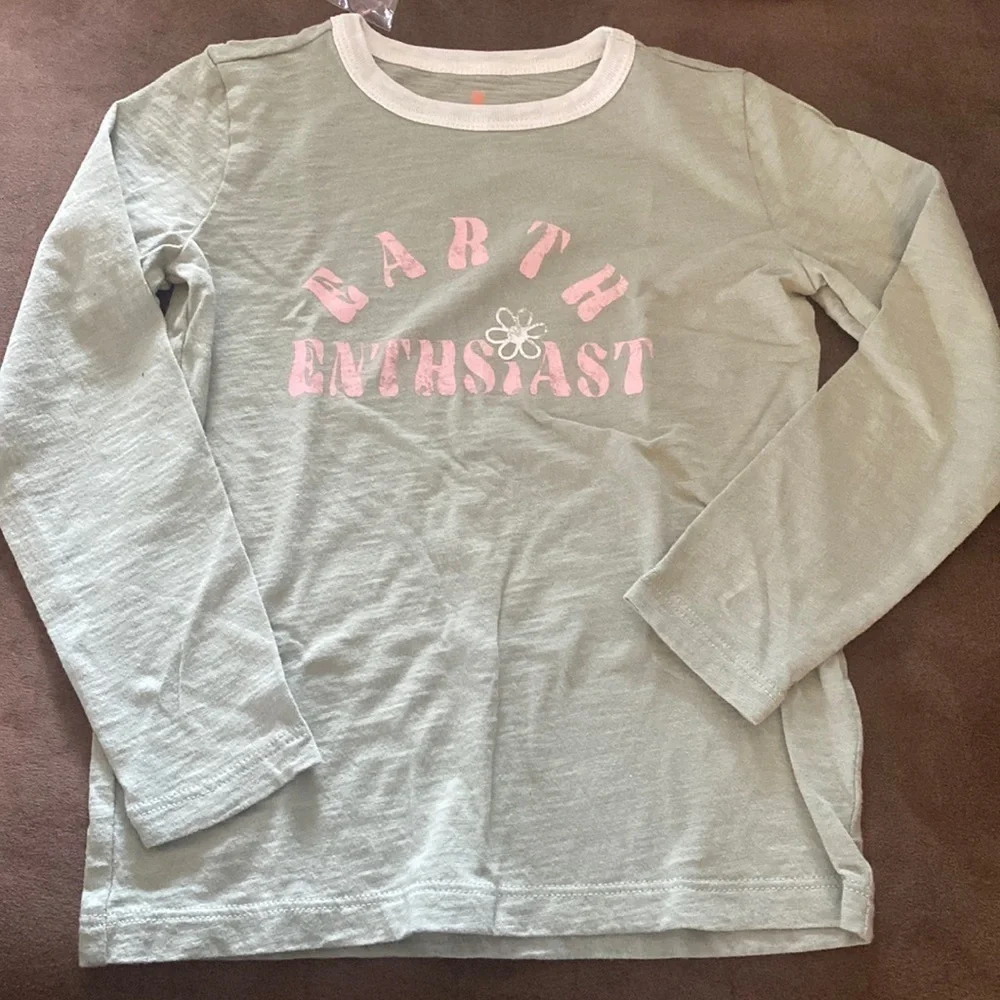 J Crew Girls' long-sleeve graphic T-shirt BK154