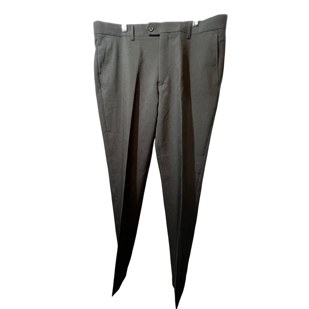 Alain Dupetit Black Suit Pants Mens 42R/36W Dress Slacks‎ Trousers