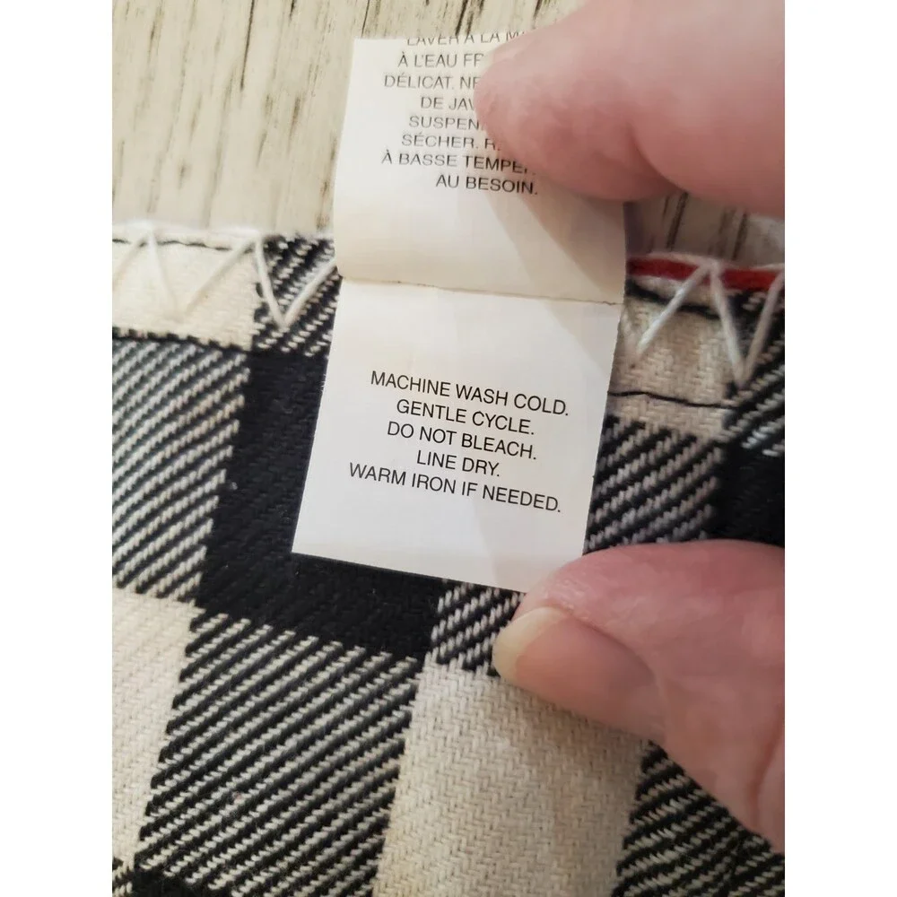 Pier 1 Imports Buffalo Plaid Reversible Placemats Cotton 18.5