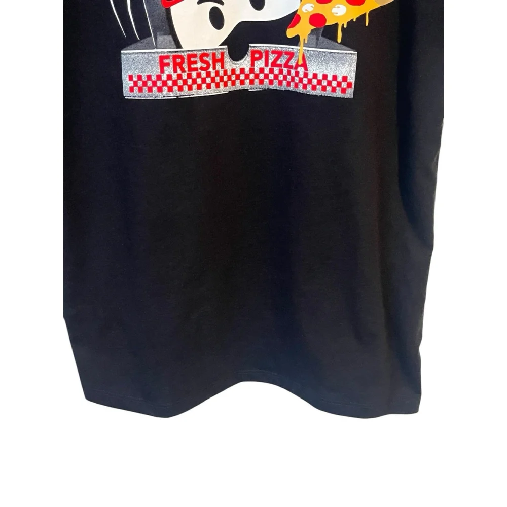 The Children's Place Boys Black Pizza Tee XS 4 NWT
