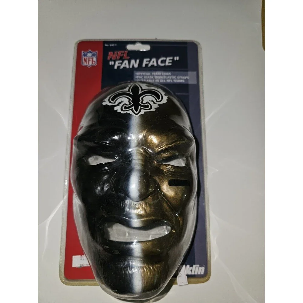 Franklin Sports NFL Fan Face New Orleans Saints Football Two Tone Mask
