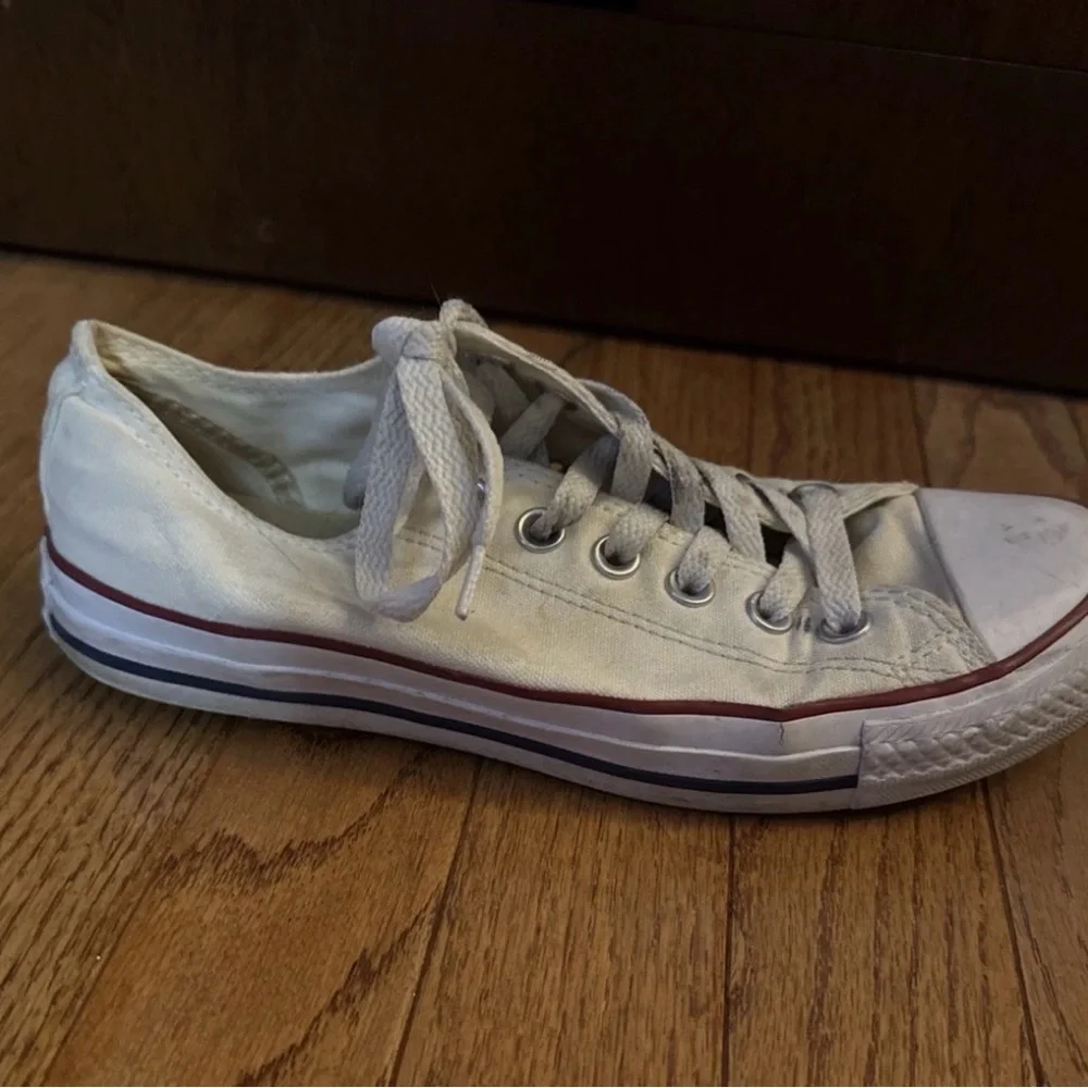 Converse White Canvas Sneakers