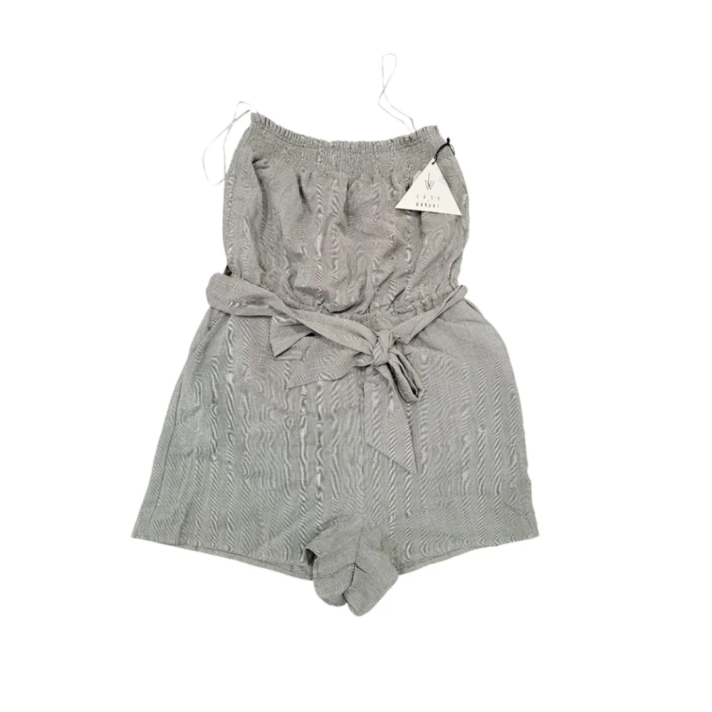 Lost + Wander Rainforest Tube Strapless Romper Size S Green