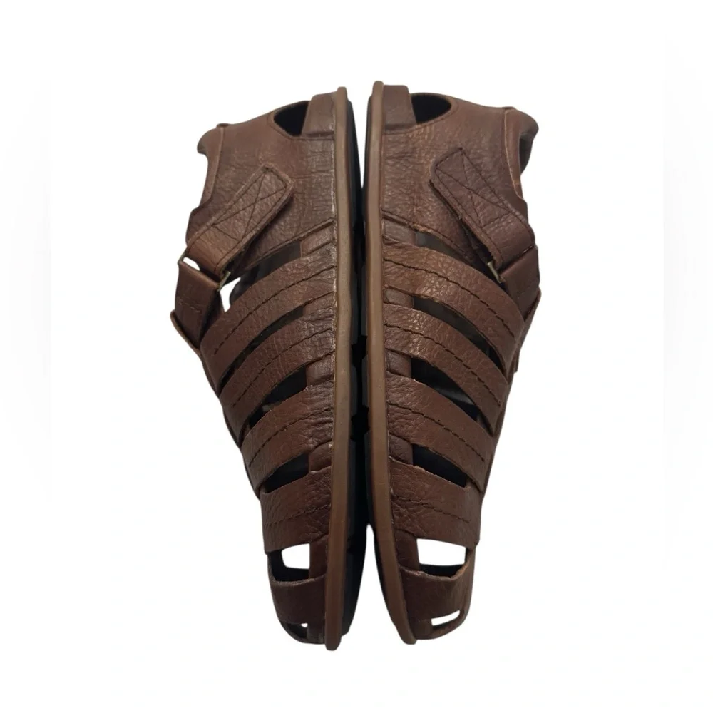 OluKai Mohalu Fisherman Leather Sandals Mens Size 9M