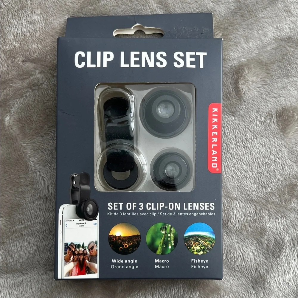Kikkerland Gray Clip Lens Set for Smartphones