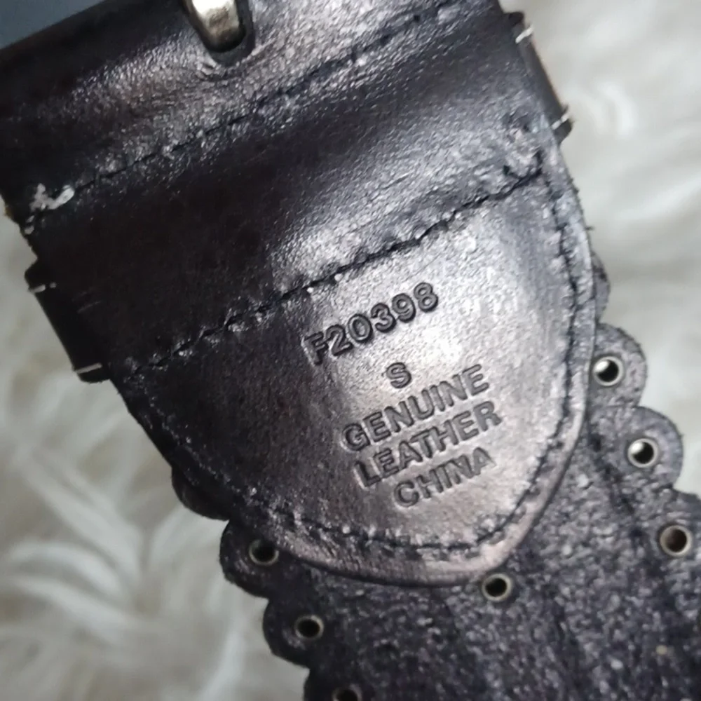 Black Leather Belt