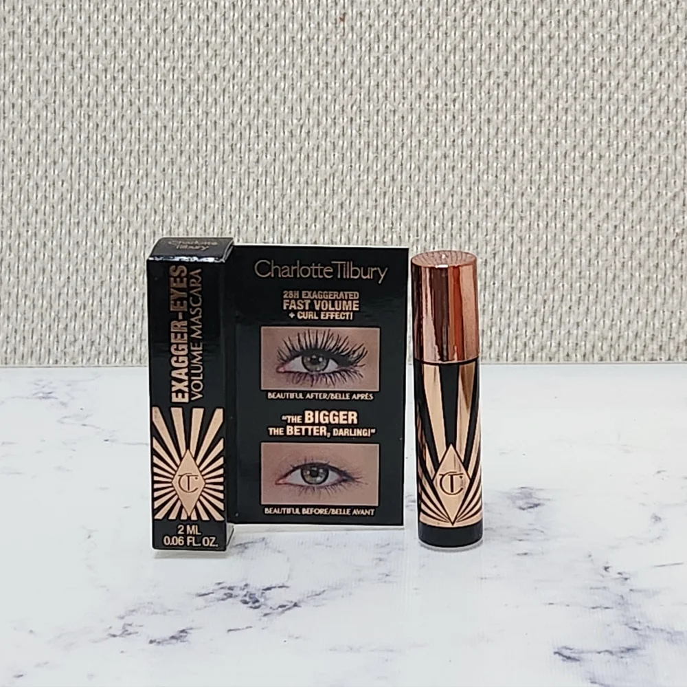 Charlotte Tilbury Exagger-Eyes Volume Mascara Mini Size .06 oz