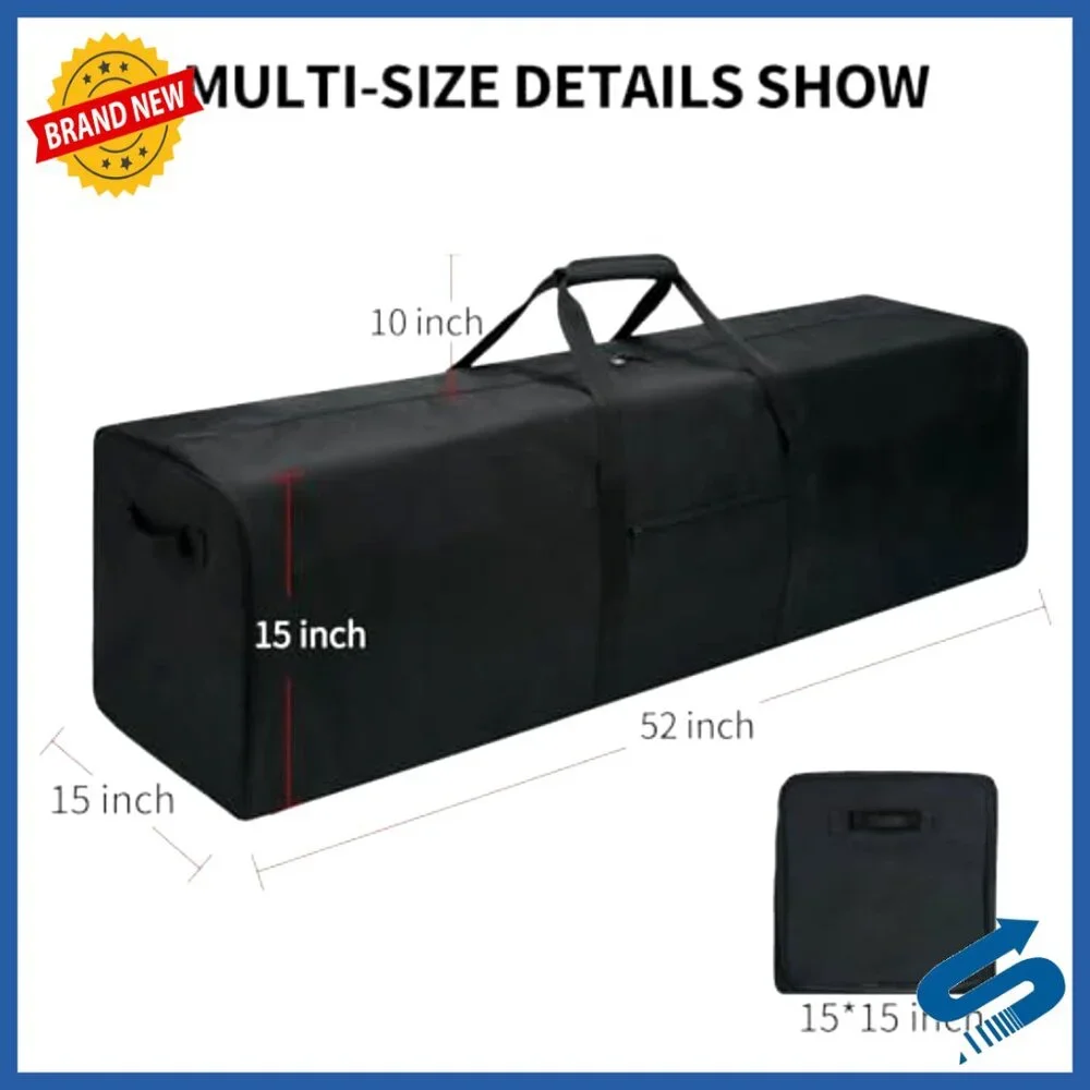 Extra Large Duffle Bag for Travel Sports Gear Storage Lockable Zippers