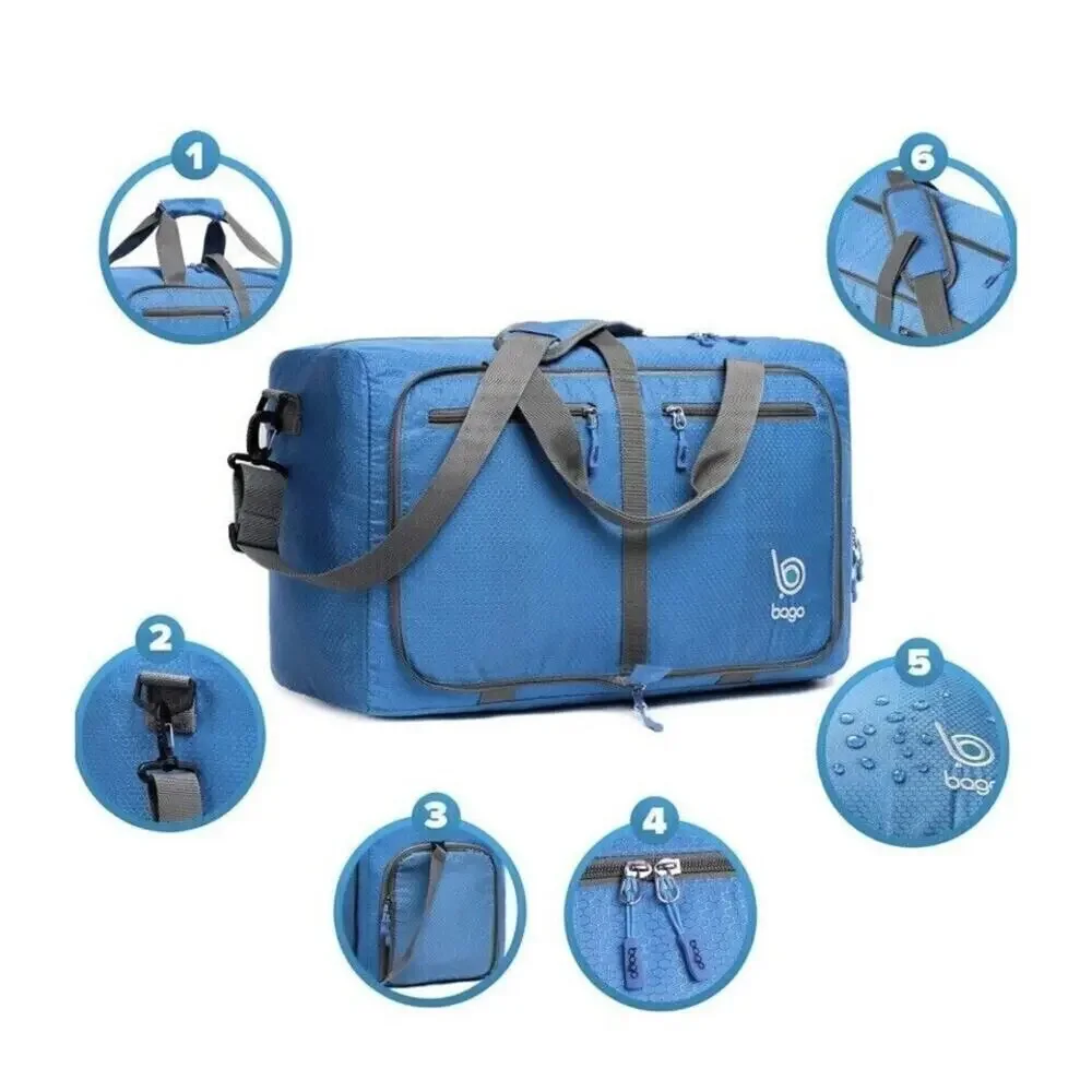 Bago Expandable Luggage Soft sided Shoulder Strap Double Handles Compact Luggage
