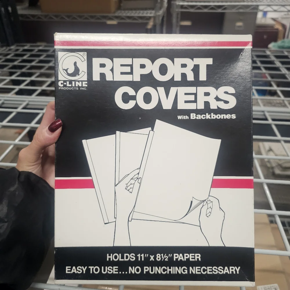 C-Line Report Covers with Backbones (37) Blue
