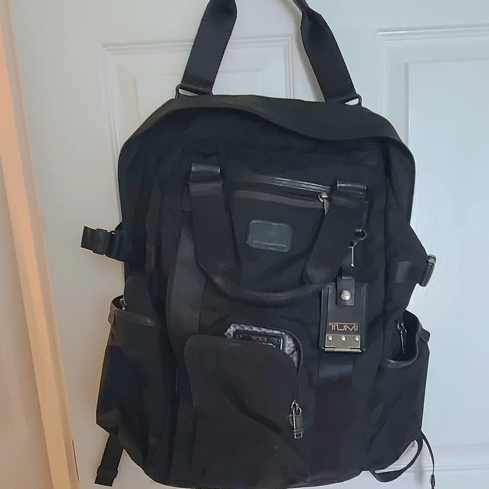 Authentic TUMI Sleek Black Men's Backpack
