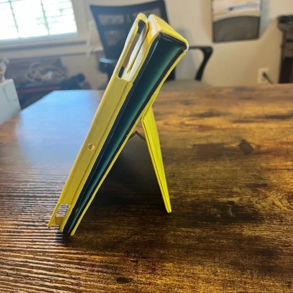 Kate Spade iPad Case Blue & Yellow Stand Cover