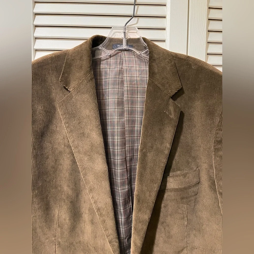 Vintage Saddlebred Corduroy Brown Blazer 42L NWOT