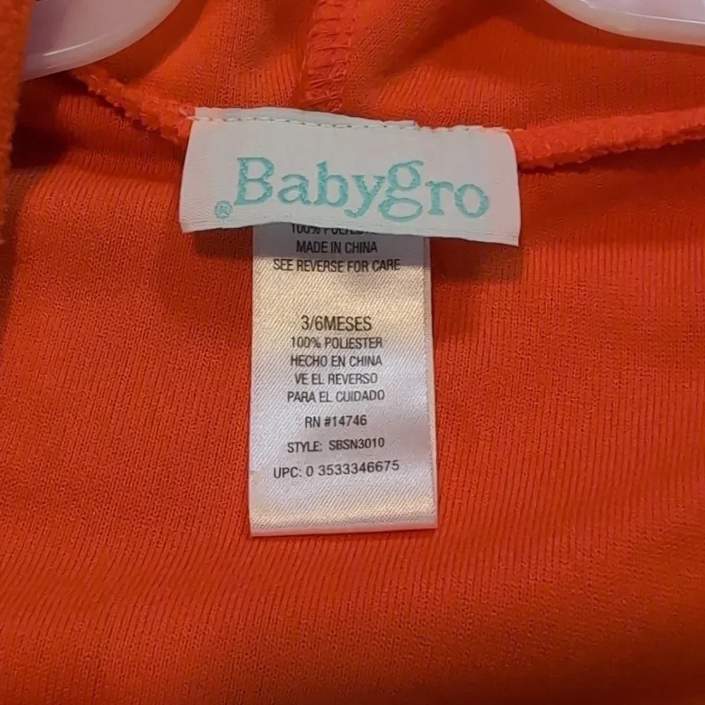 babygro halloween pumpkin