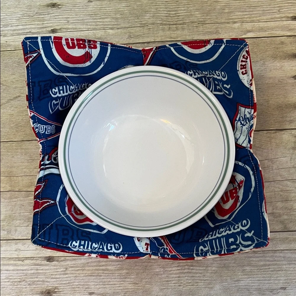 Bowl Cozy Micro/ Ice Cream Reversible Fabric Bowl MLB Cubs