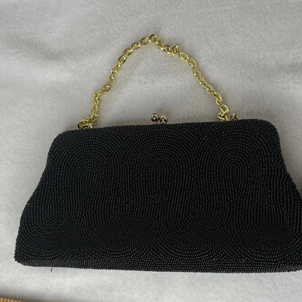 Vintage black beaded