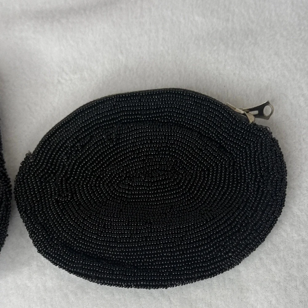 Vintage black beaded