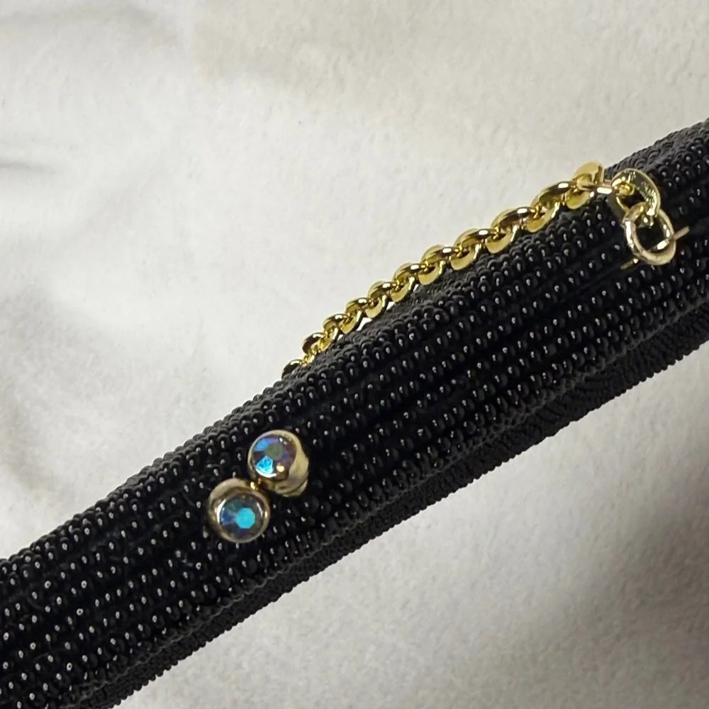 Vintage black beaded