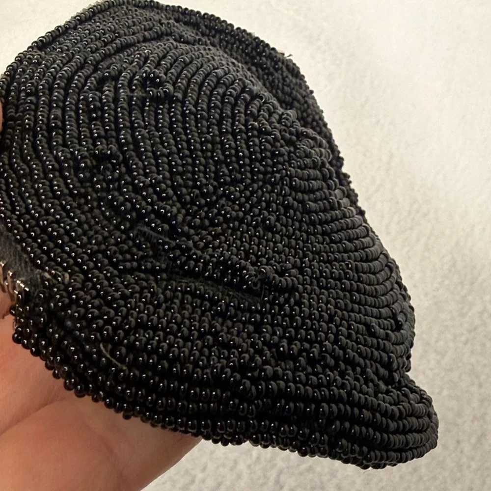 Vintage black beaded