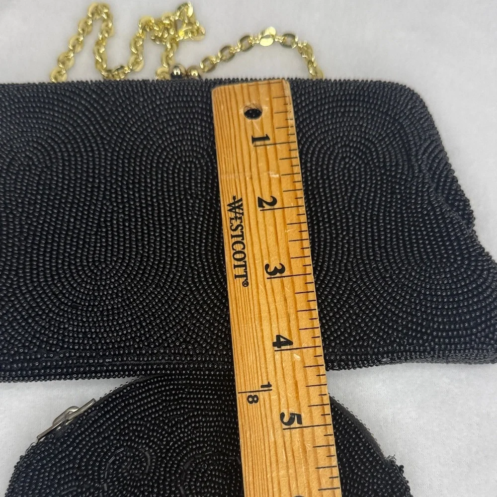 Vintage black beaded